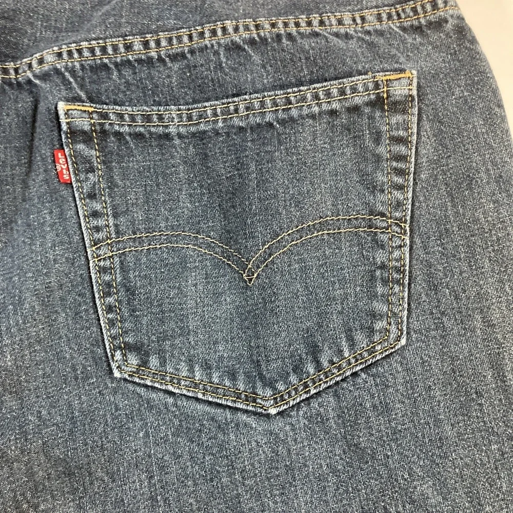 Levi's 559 Jeans Mens 46x32 Relaxed Straight Dark Wash Blue Denim Red Tab